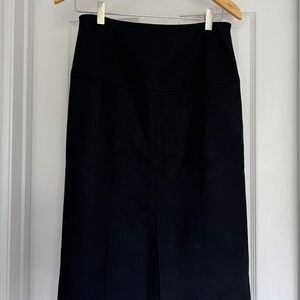 Elegant Burberry Skirt Black Wool Size 42 Authentic